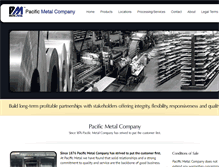 Tablet Screenshot of pacificmetal.com
